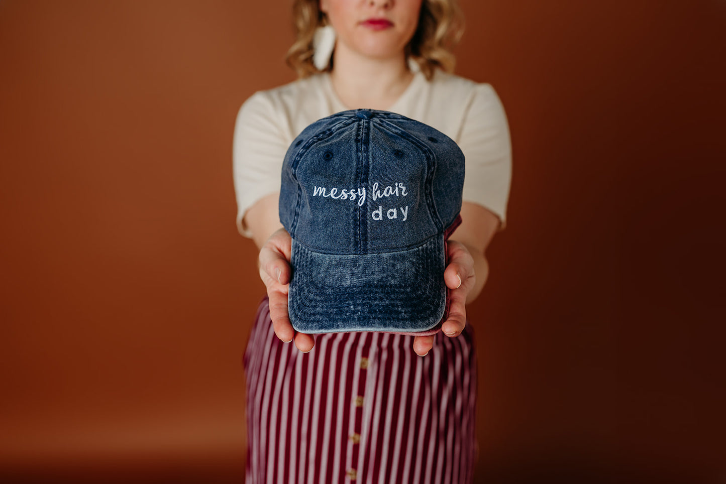 Messy Hair Day Vintage Hat