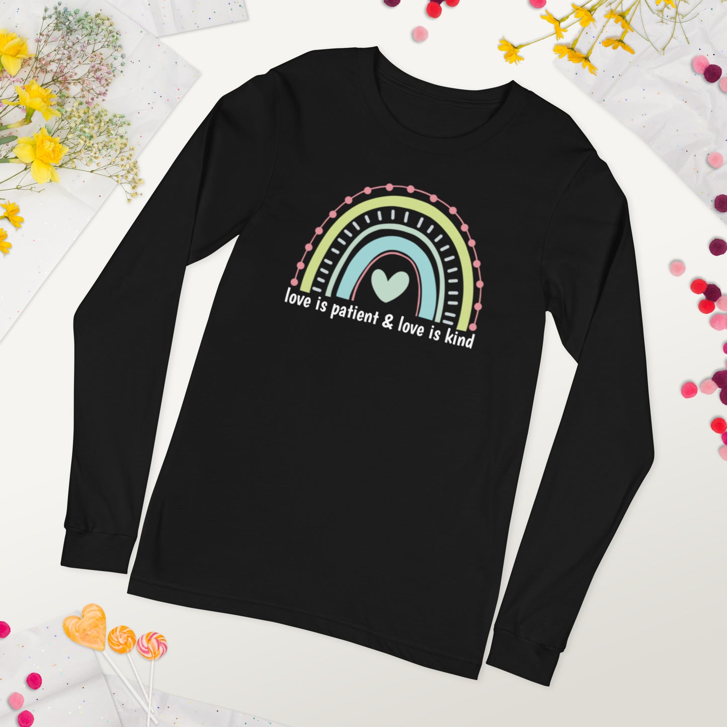 Love Is Patient & Kind Long Sleeve Graphic Tee