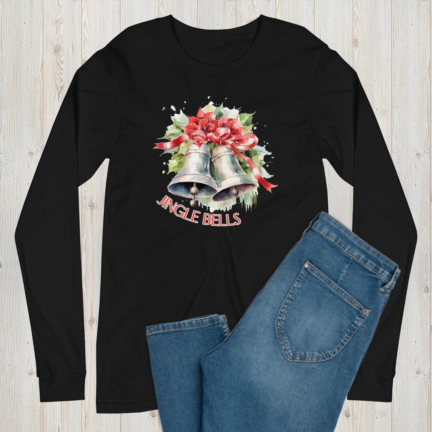 Jingle Bells Long Sleeve Graphic Tee