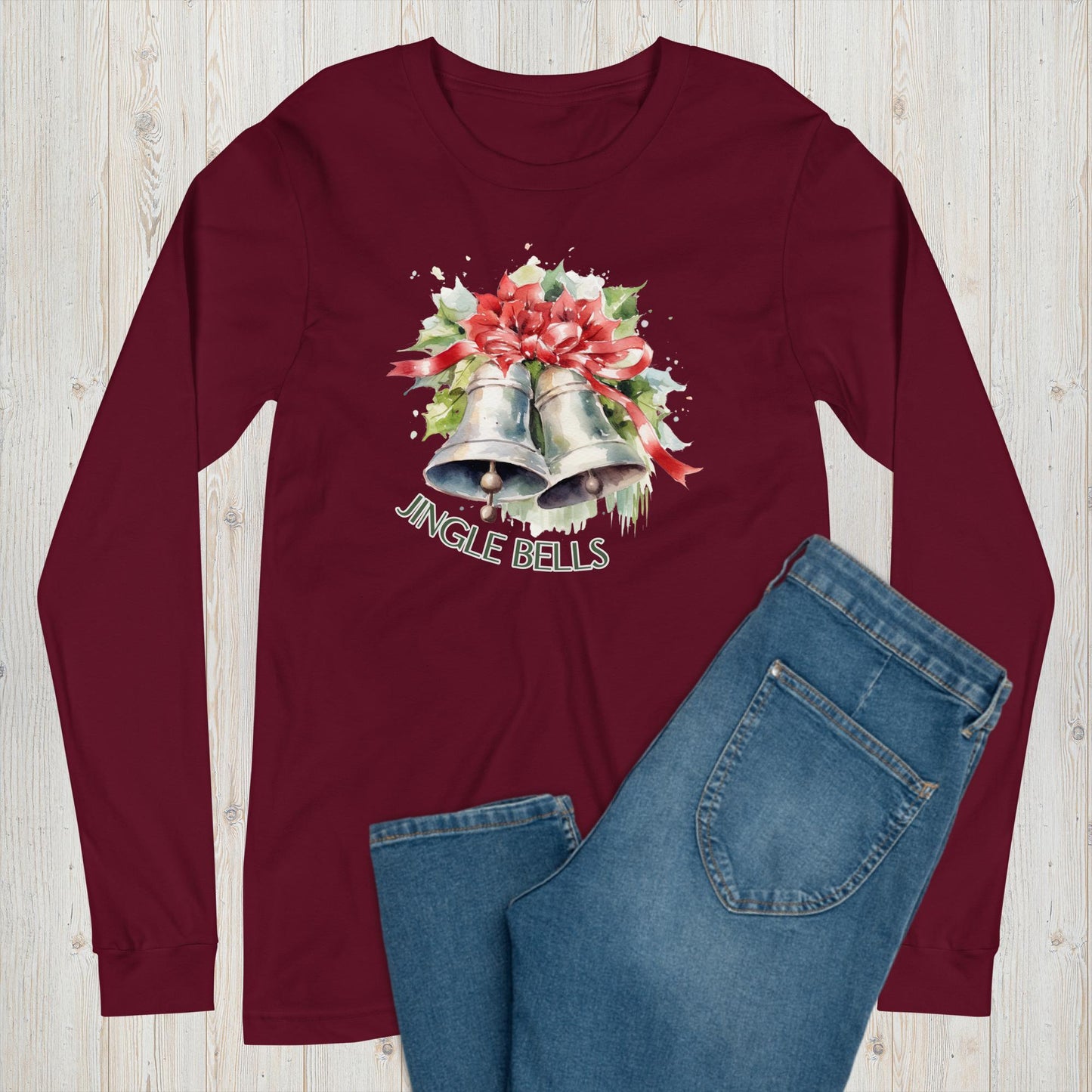 Jingle Bells Long Sleeve Graphic Tee