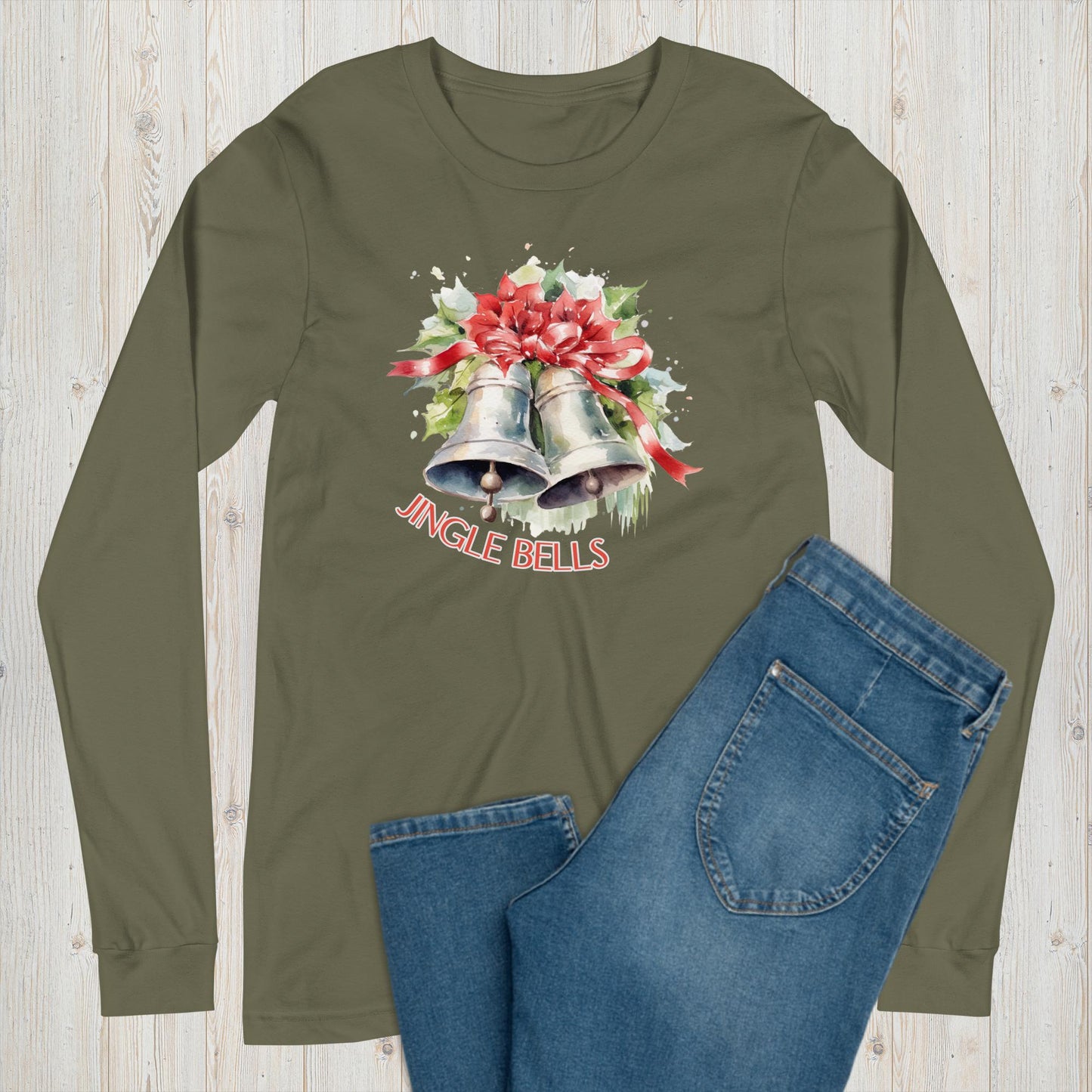 Jingle Bells Long Sleeve Graphic Tee