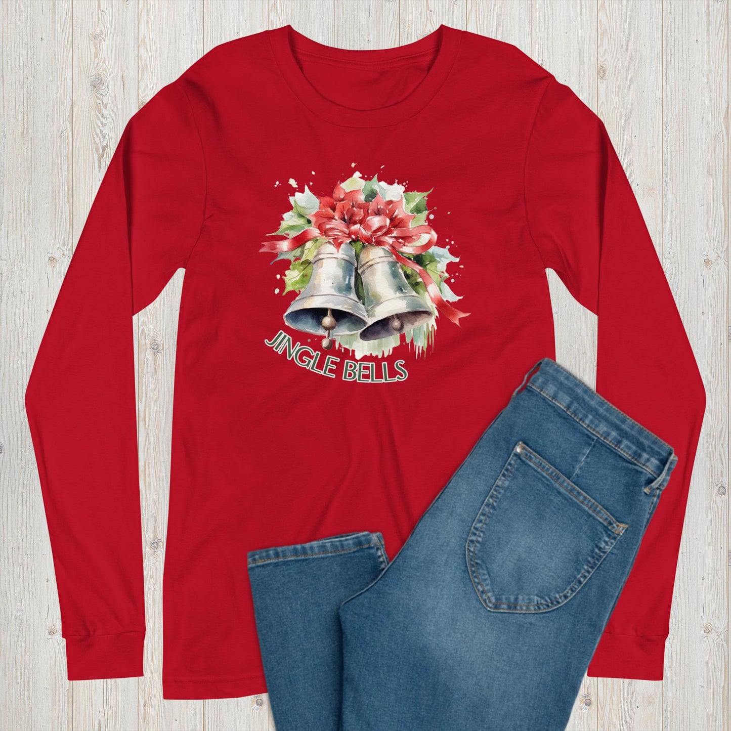 Jingle Bells Long Sleeve Graphic Tee