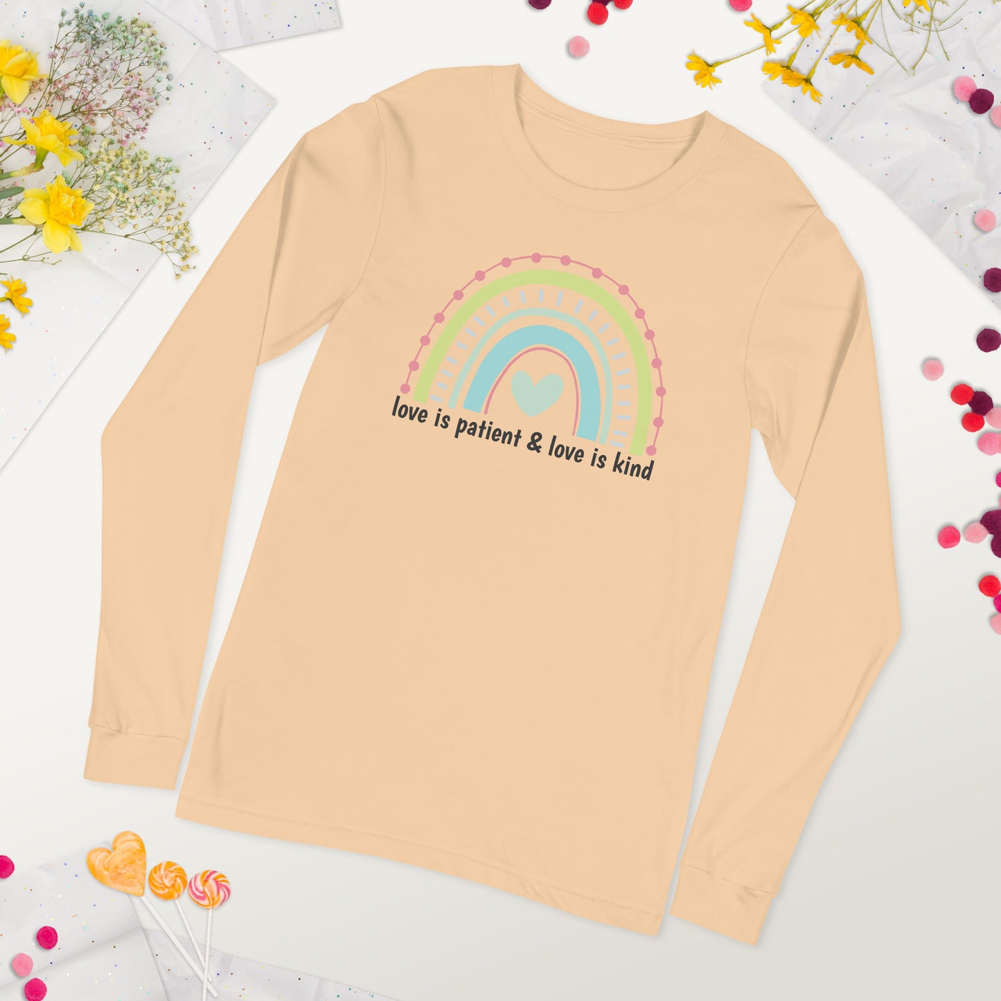Love Is Patient & Kind Long Sleeve Graphic Tee