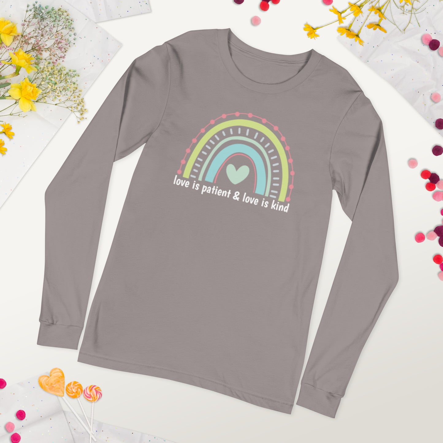 Love Is Patient & Kind Long Sleeve Graphic Tee