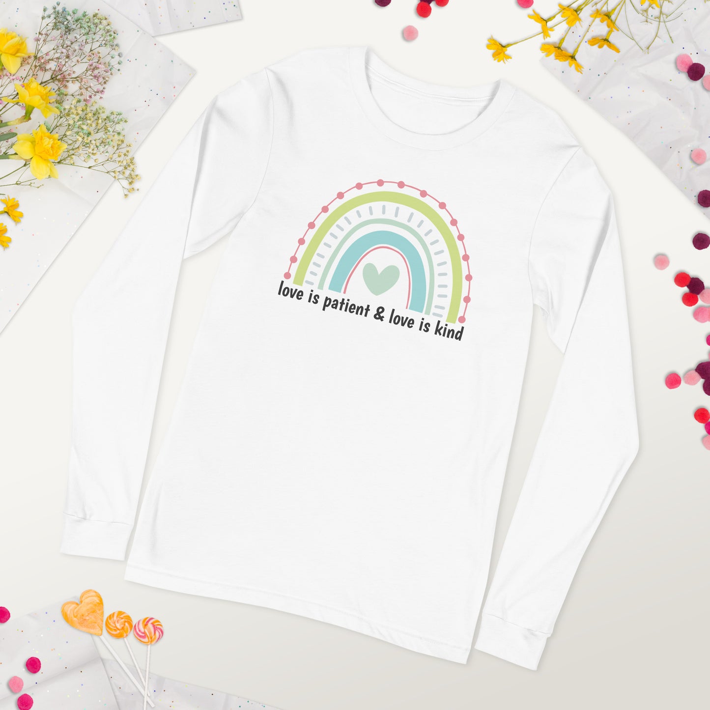 Love Is Patient & Kind Long Sleeve Graphic Tee