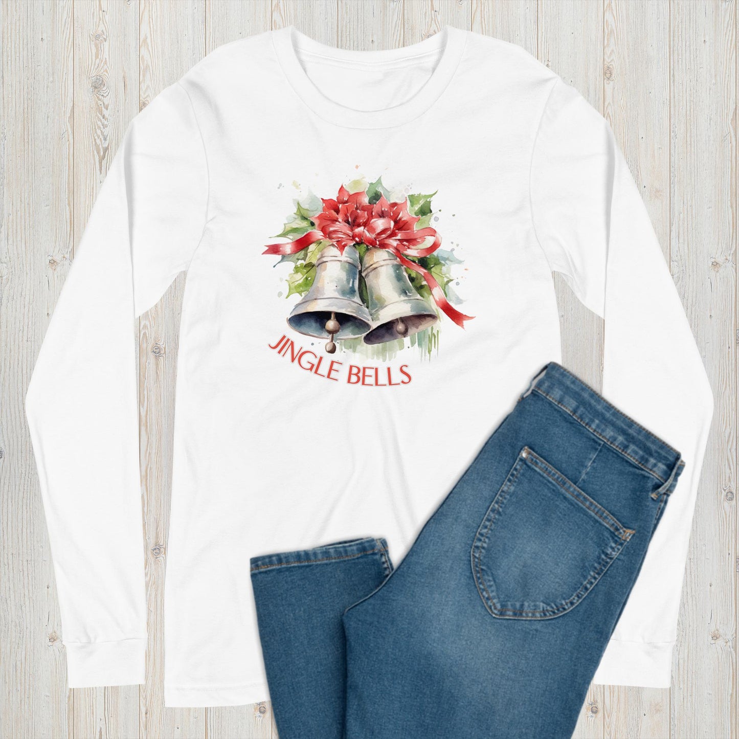 Jingle Bells Long Sleeve Graphic Tee