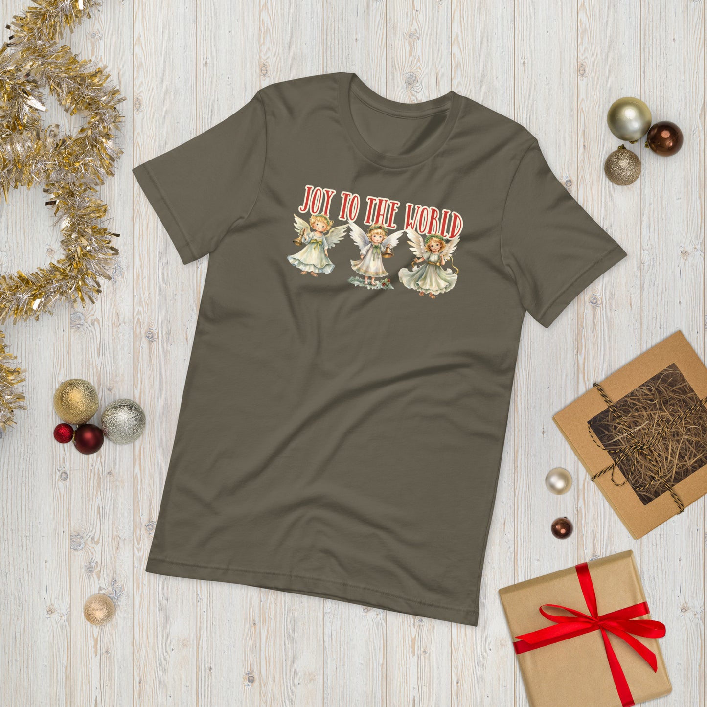 Joy to the World Angel Graphic Tee
