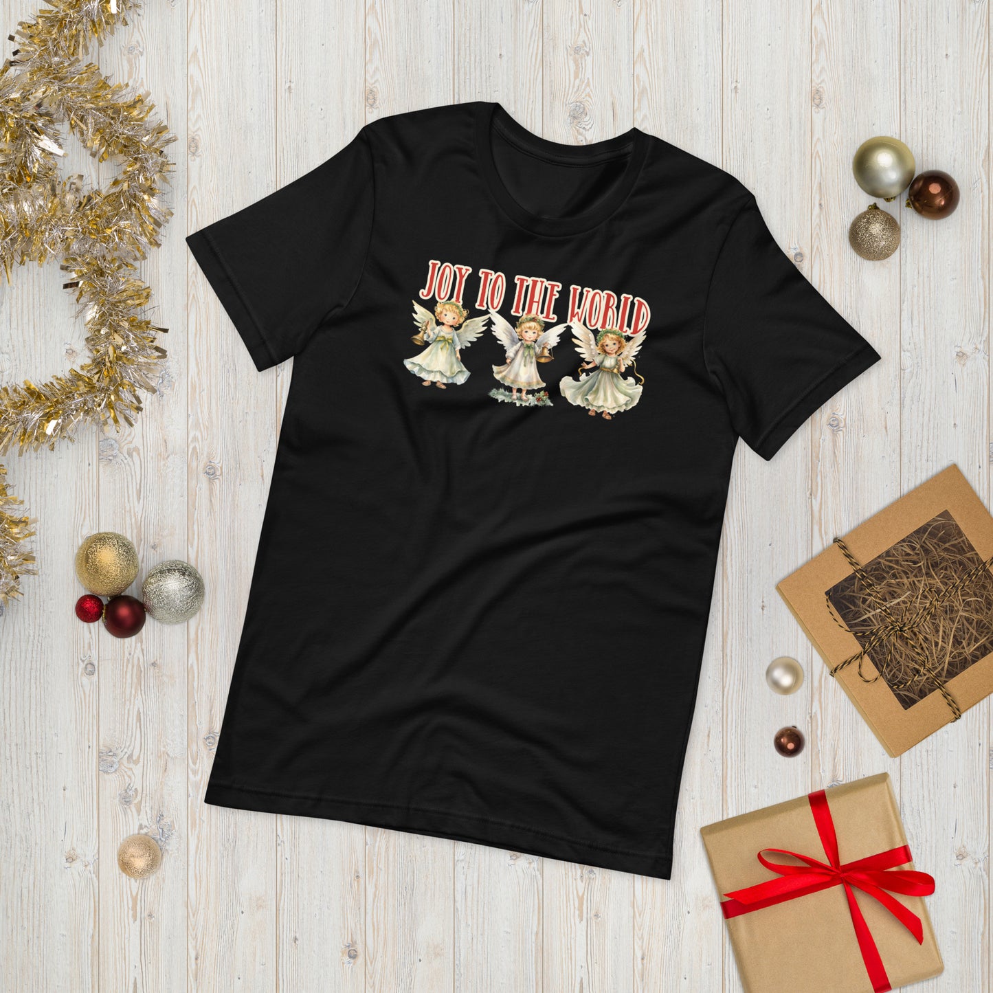 Joy to the World Angel Graphic Tee