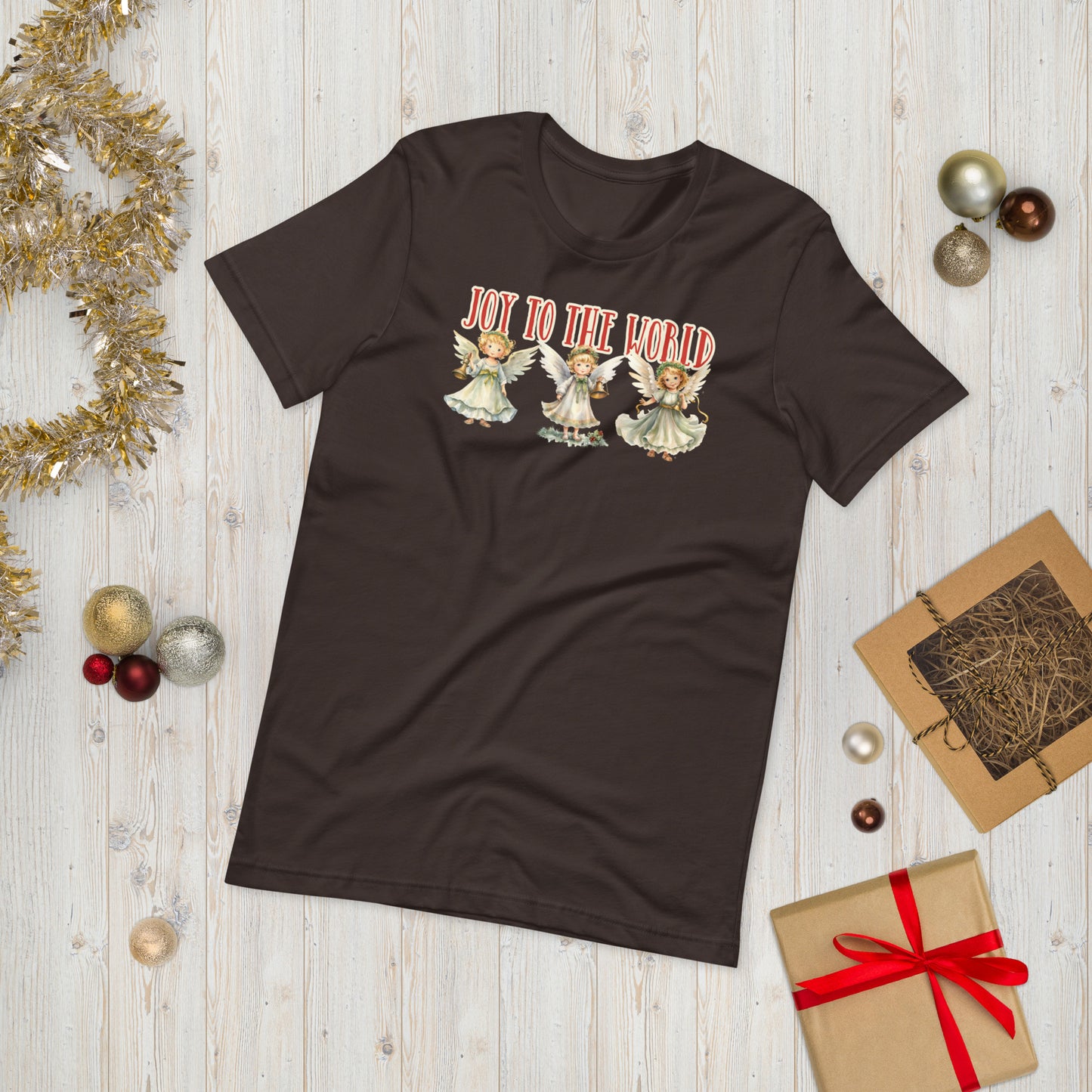 Joy to the World Angel Graphic Tee