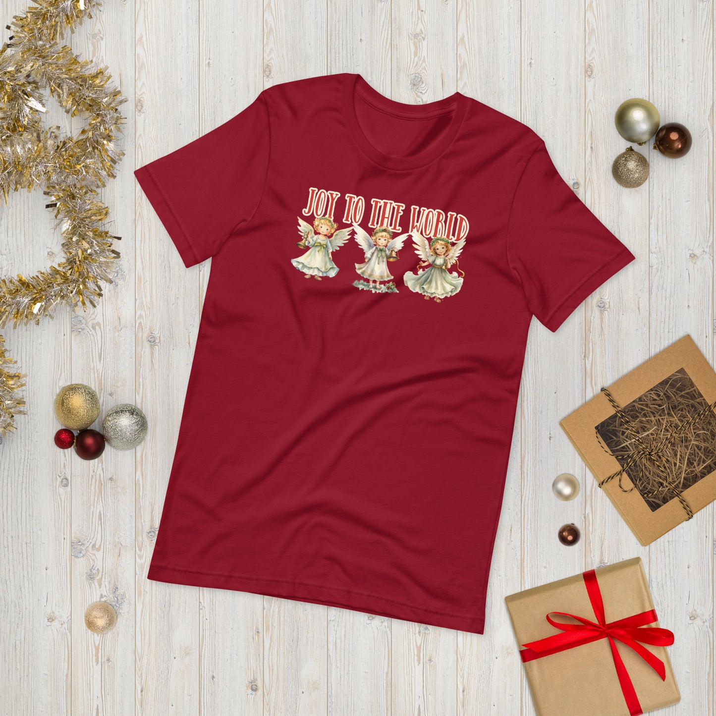 Joy to the World Angel Graphic Tee