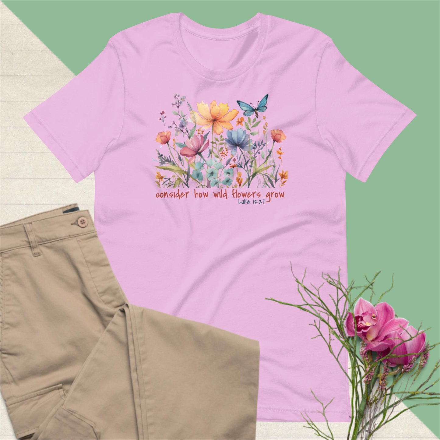 Consider How Wild Flowers Grow Graphic Tee