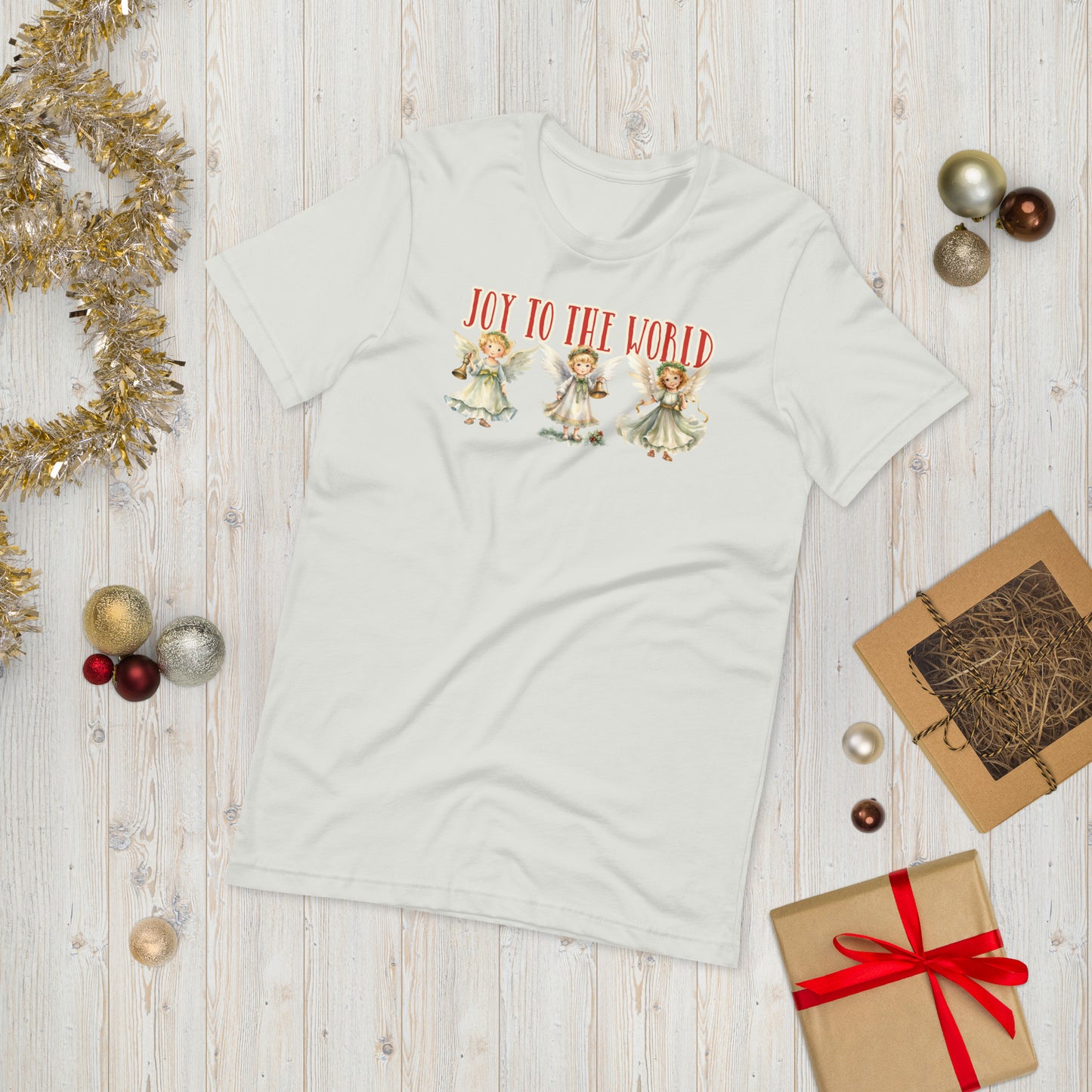 Joy to the World Angel Graphic Tee