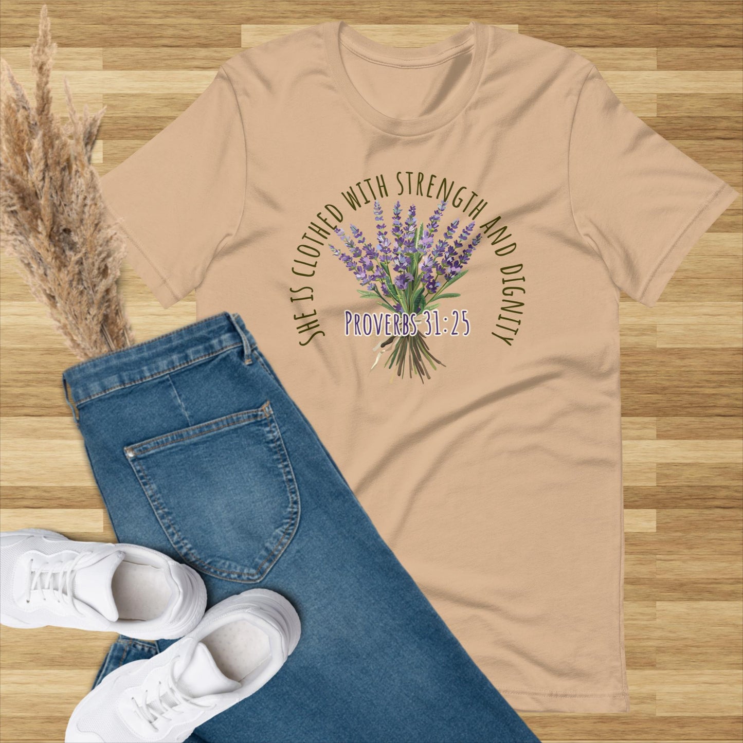 Clothed With Strength Graphic Tee