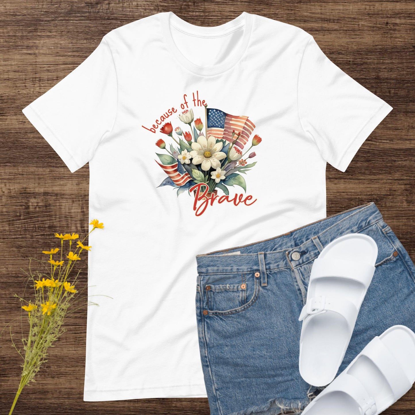 Because of the Brave Graphic Tee