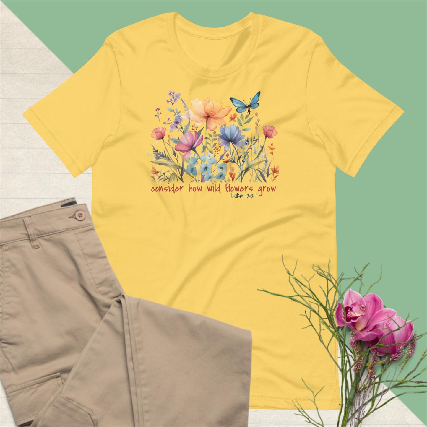 Consider How Wild Flowers Grow Graphic Tee