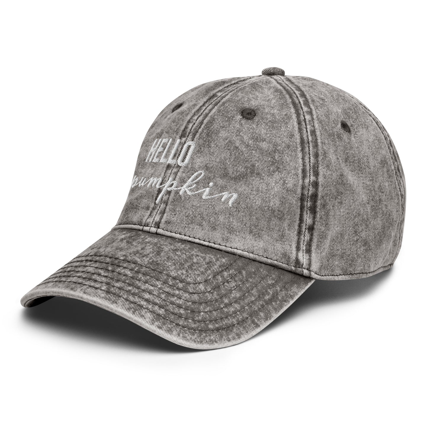 Hello Pumpkin Vintage Hat