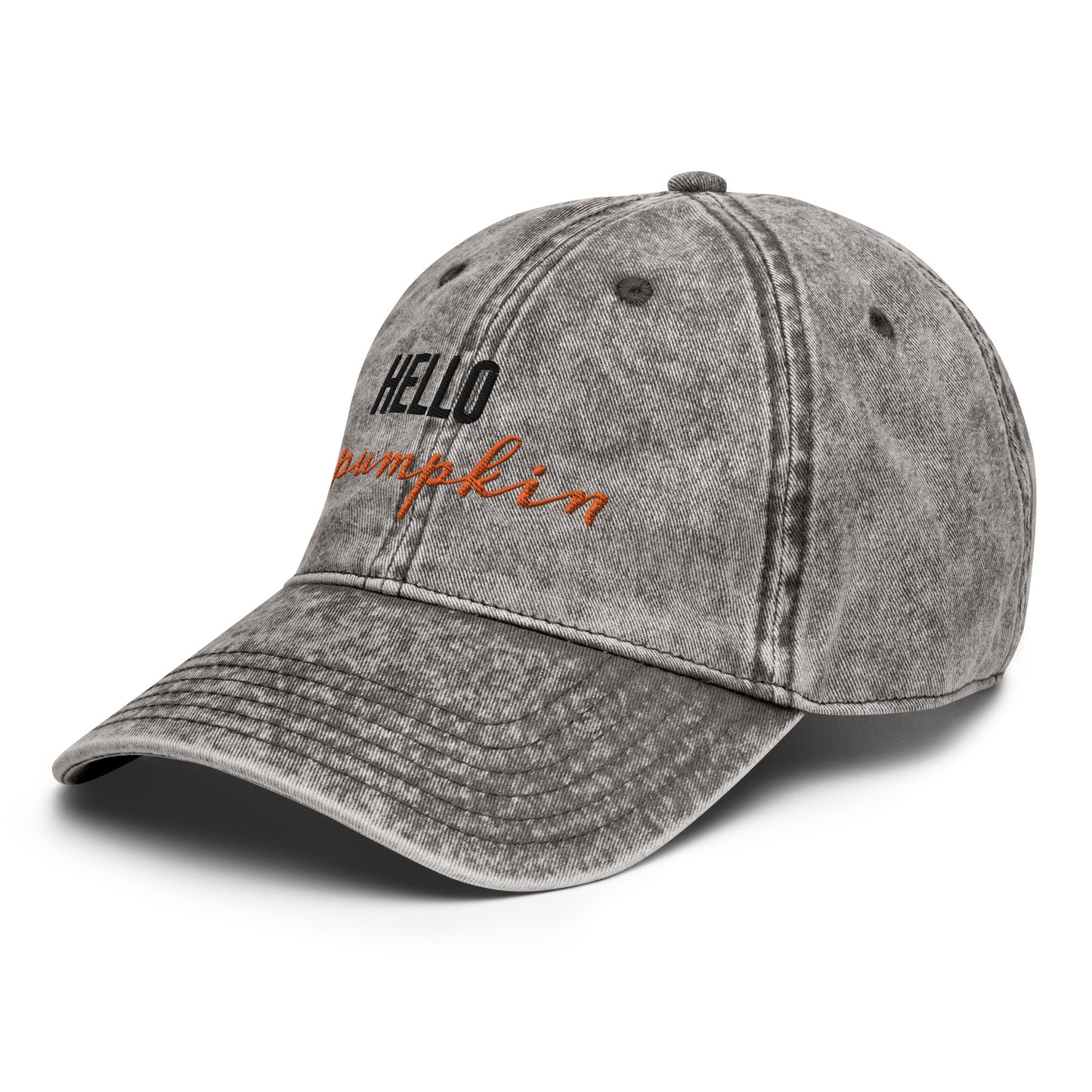 Hello Pumpkin Vintage Hat