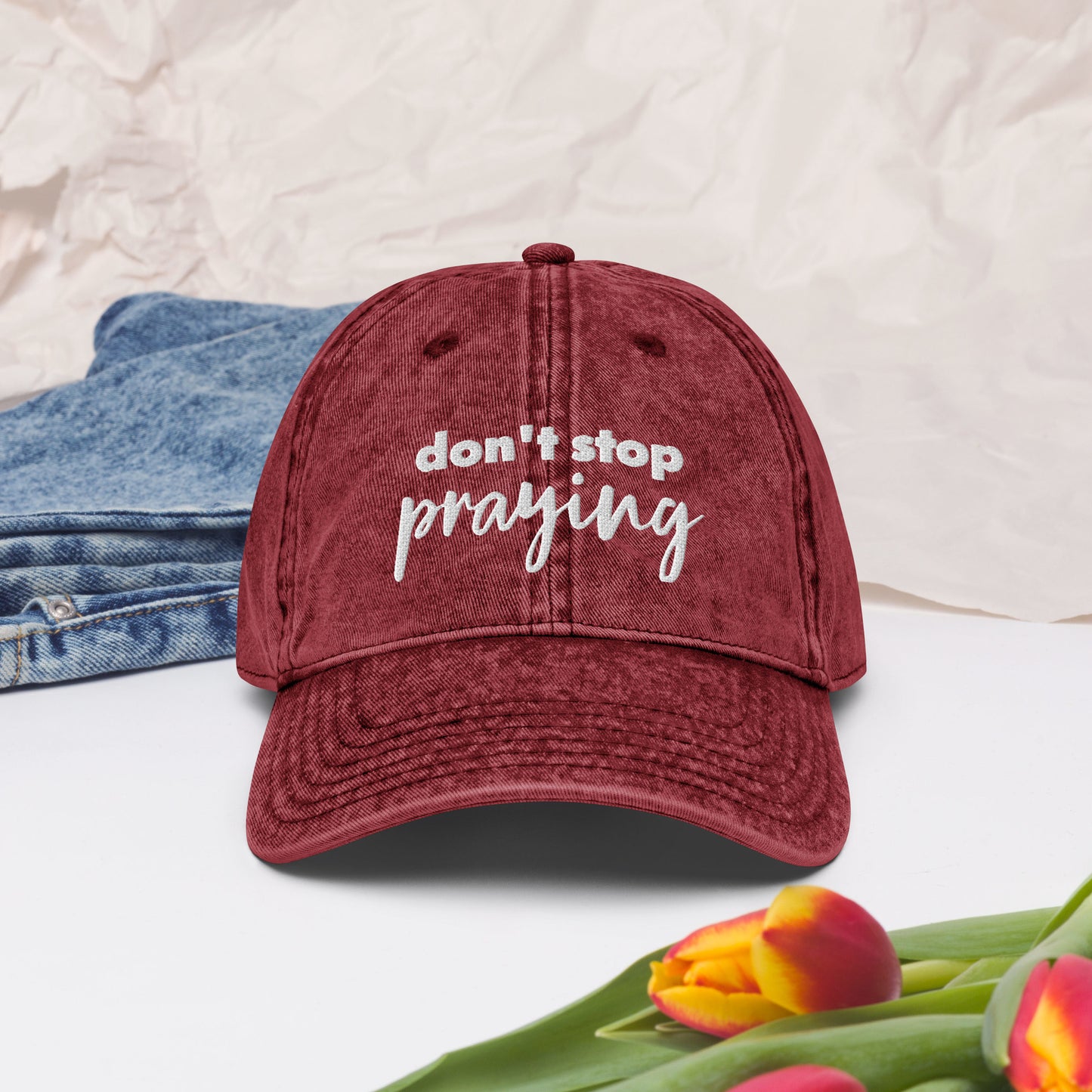 Don't Stop Praying Vintage Hat