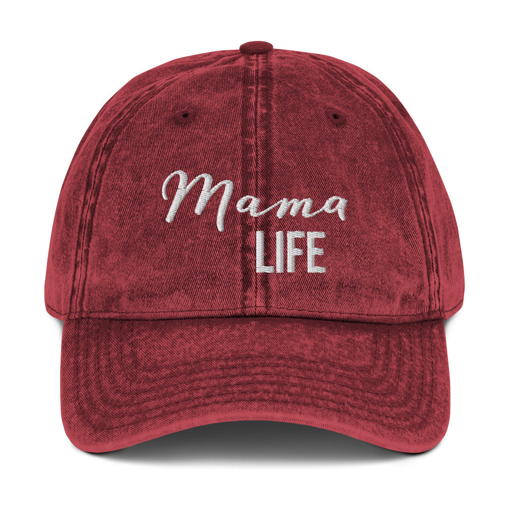 Mama Life Vintage Hat