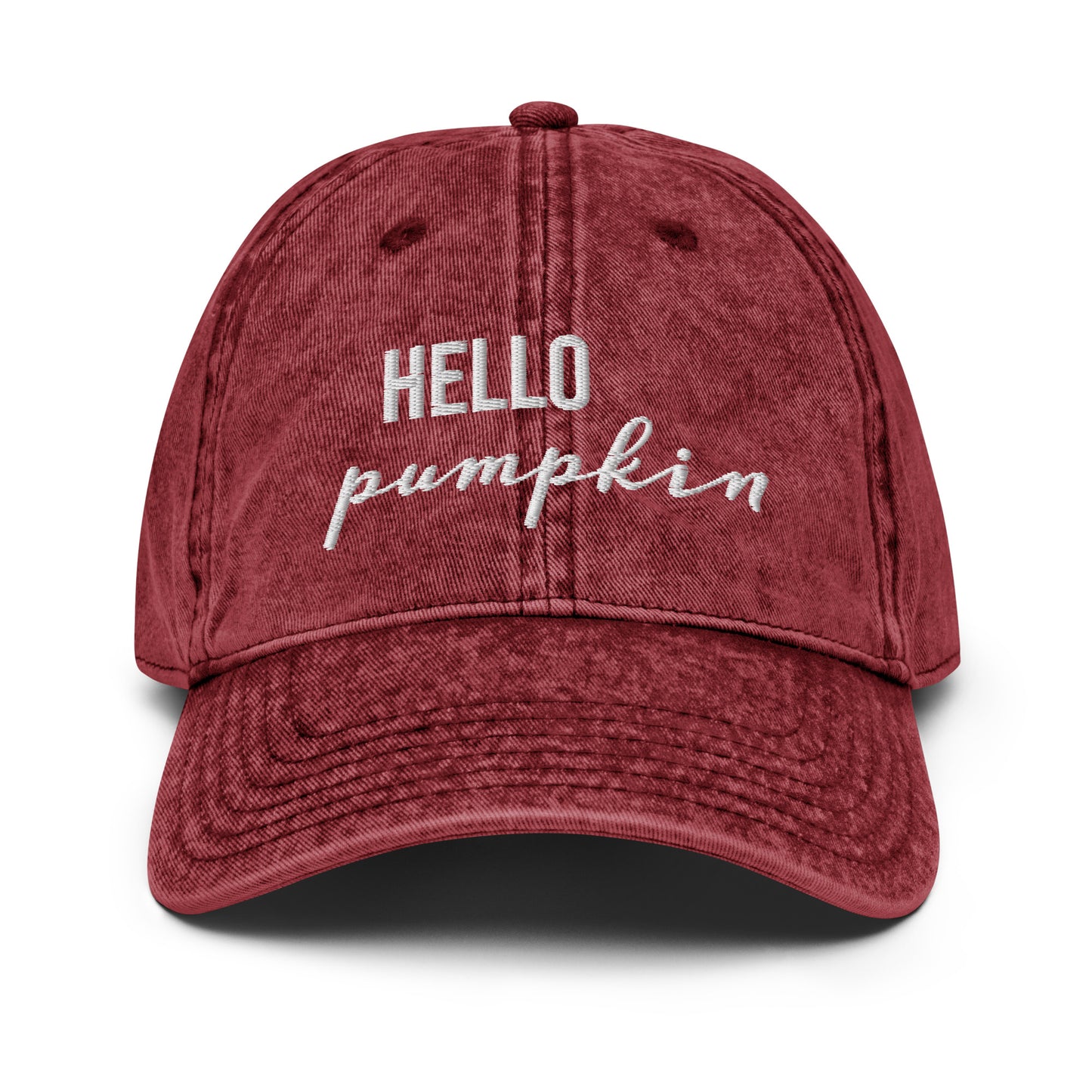 Hello Pumpkin Vintage Hat