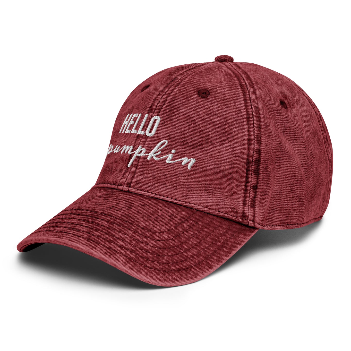 Hello Pumpkin Vintage Hat