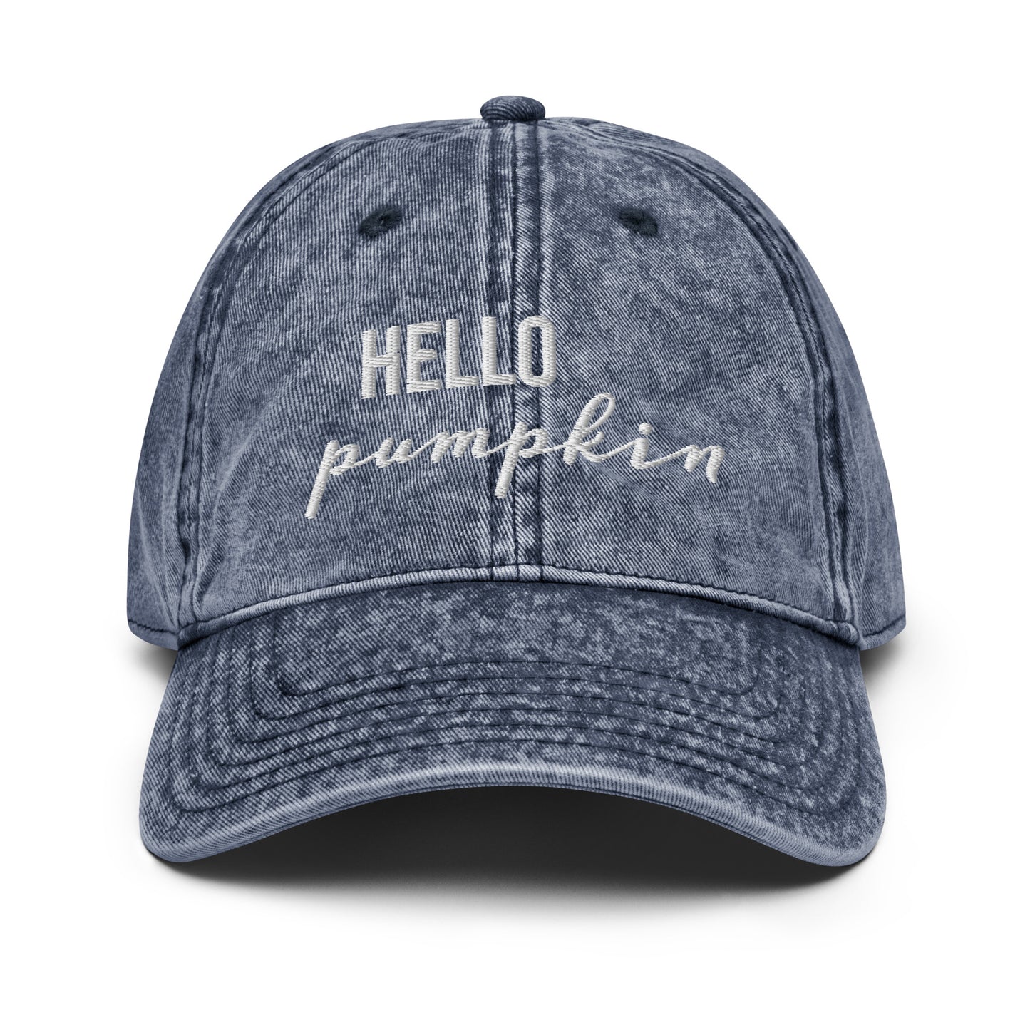 Hello Pumpkin Vintage Hat