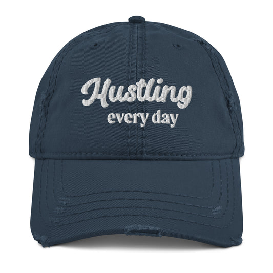 Hustling Distressed Hat