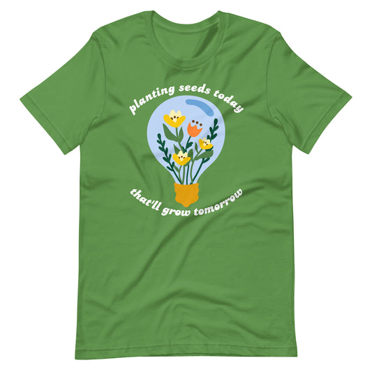 Planting Seeds Bulb Graphic Tee